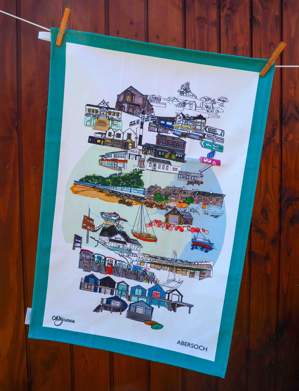 ABERSOCH TEA TOWEL