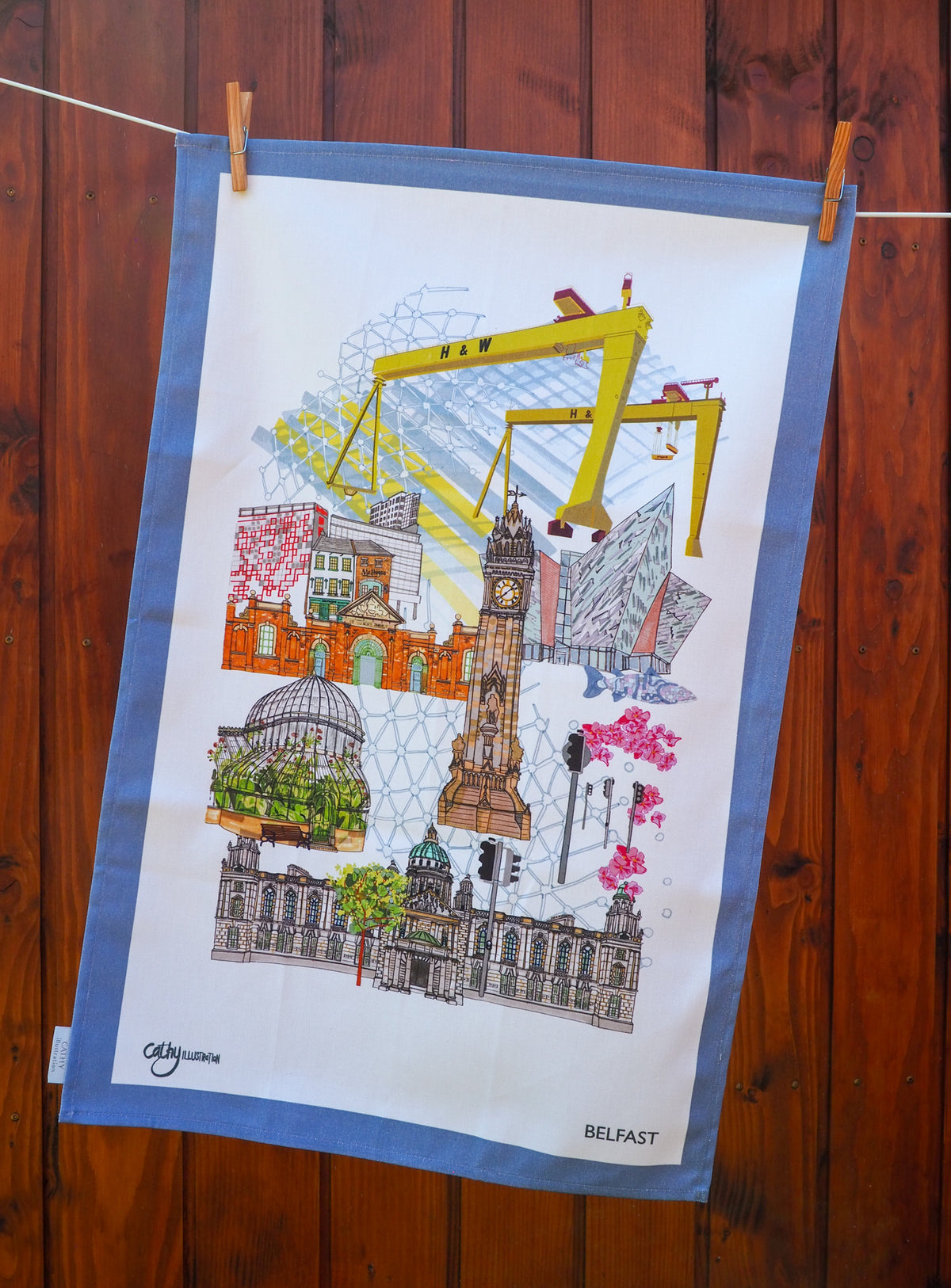 BELFAST CITY TEA TOWEL