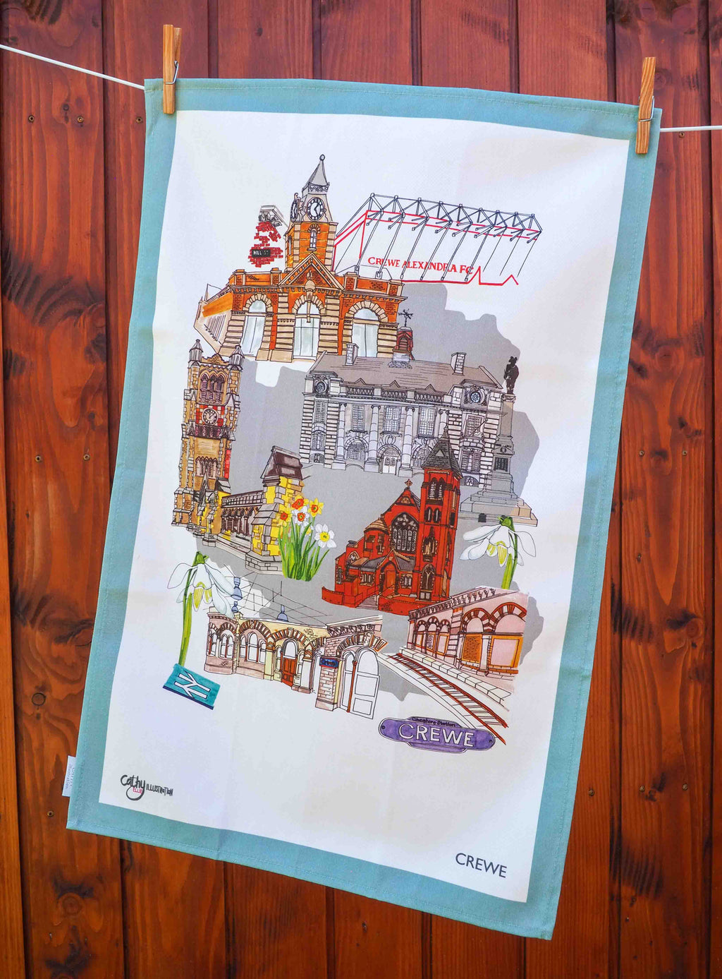 CREWE TEA TOWEL