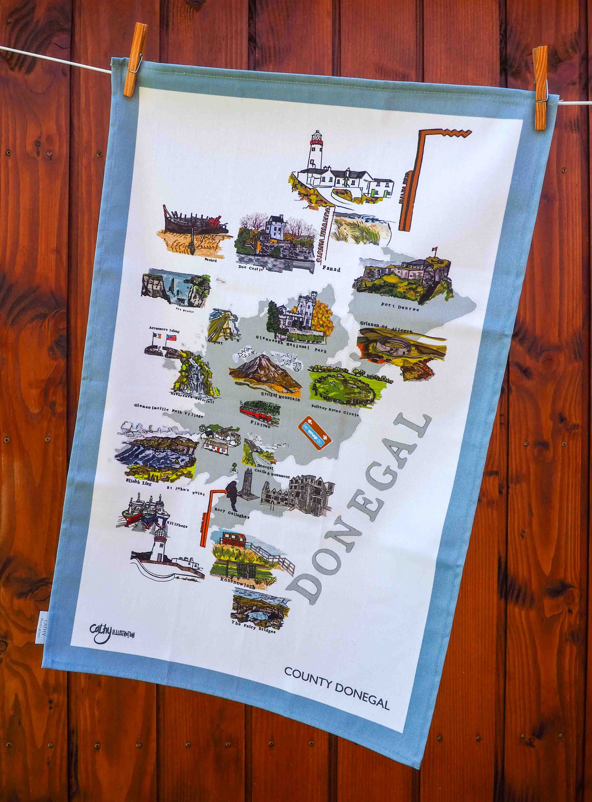 COUNTY DONEGAL TEA TOWEL