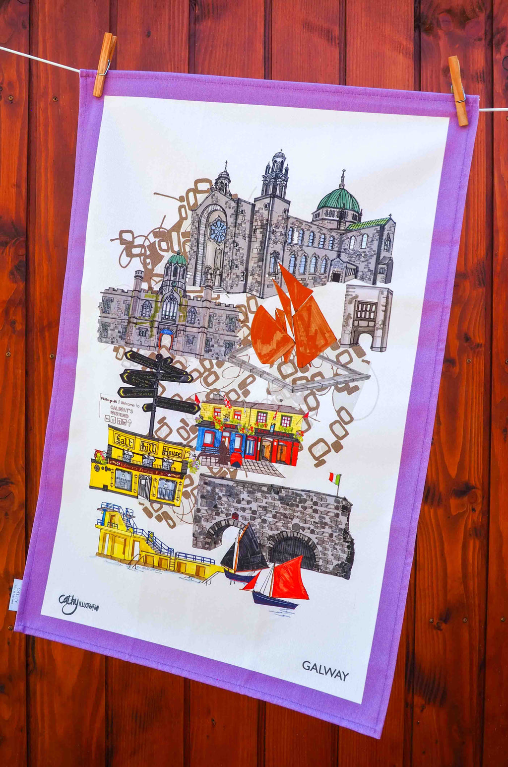 GALWAY CITY TEA TOWEL