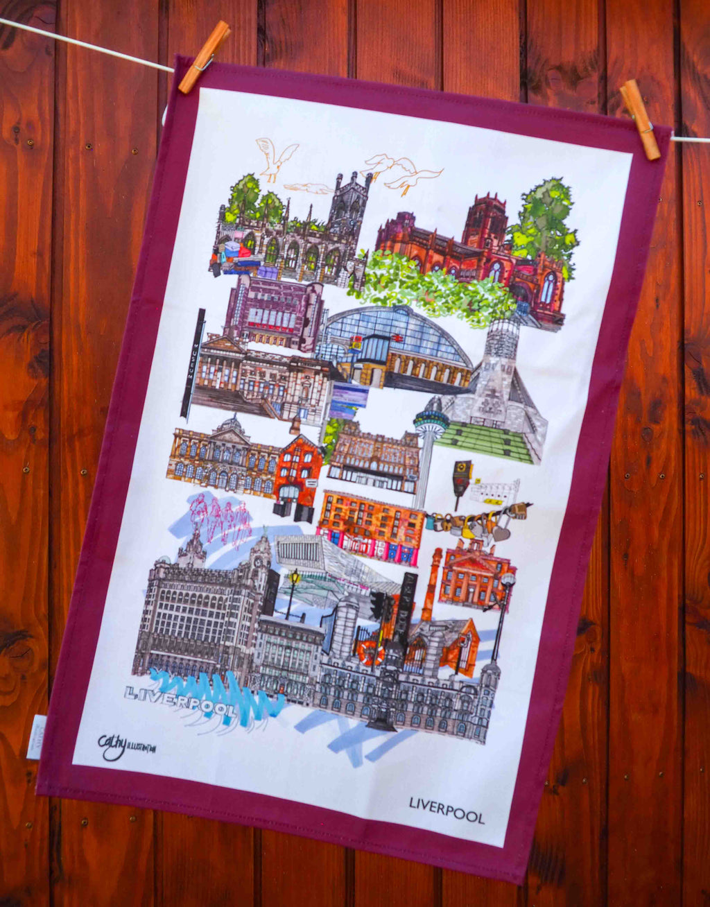 LIVERPOOL TEA TOWEL