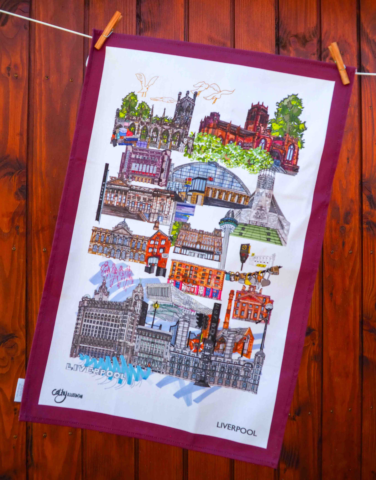 LIVERPOOL TEA TOWEL