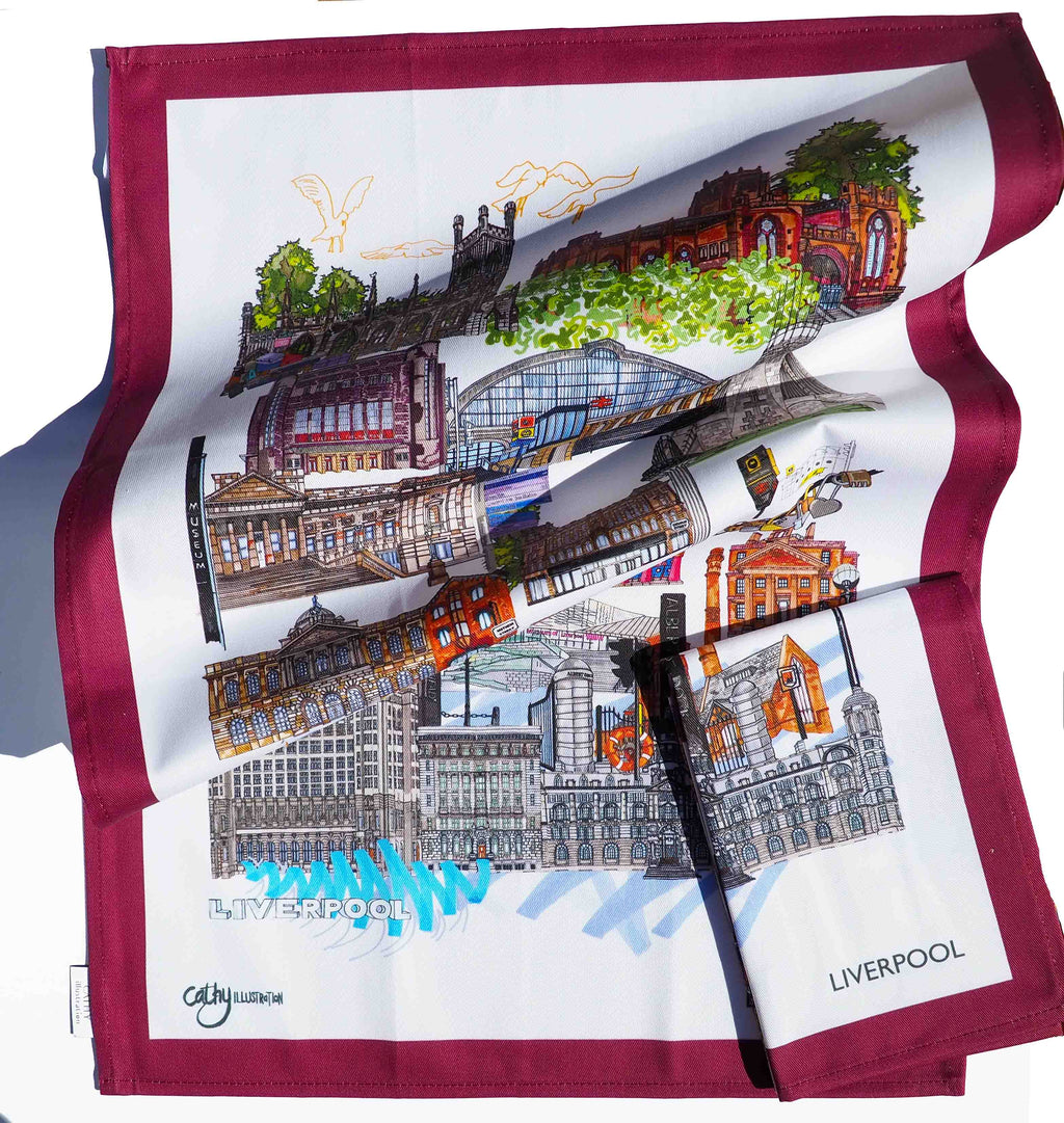 LIVERPOOL TEA TOWEL