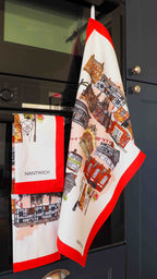 NANTWICH ICONS TEA TOWEL