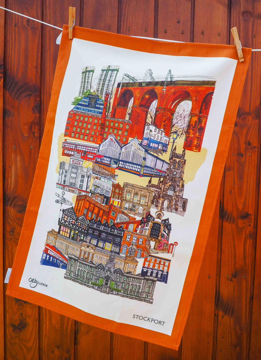 STOCKPORT TEA TOWEL
