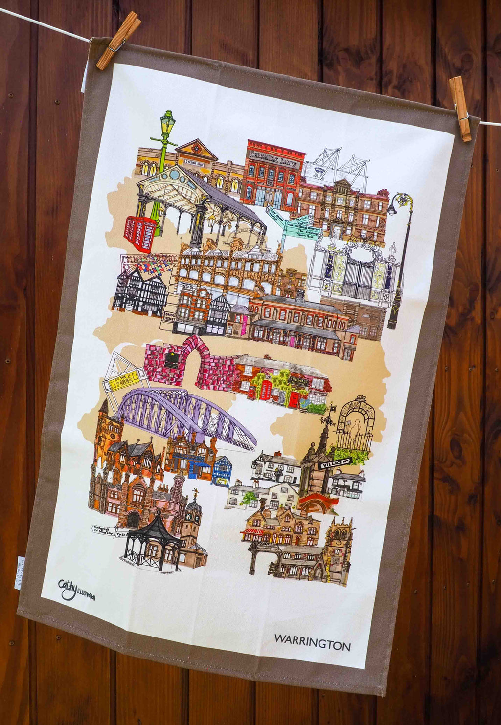 WARRINGTON TEA TOWEL