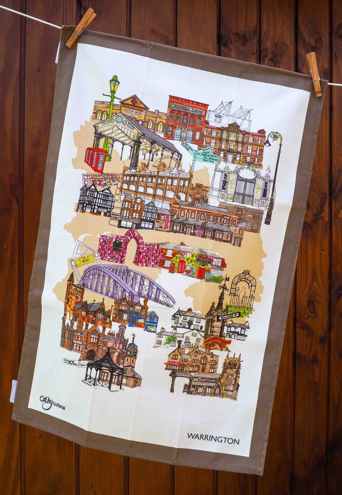 WARRINGTON TEA TOWEL