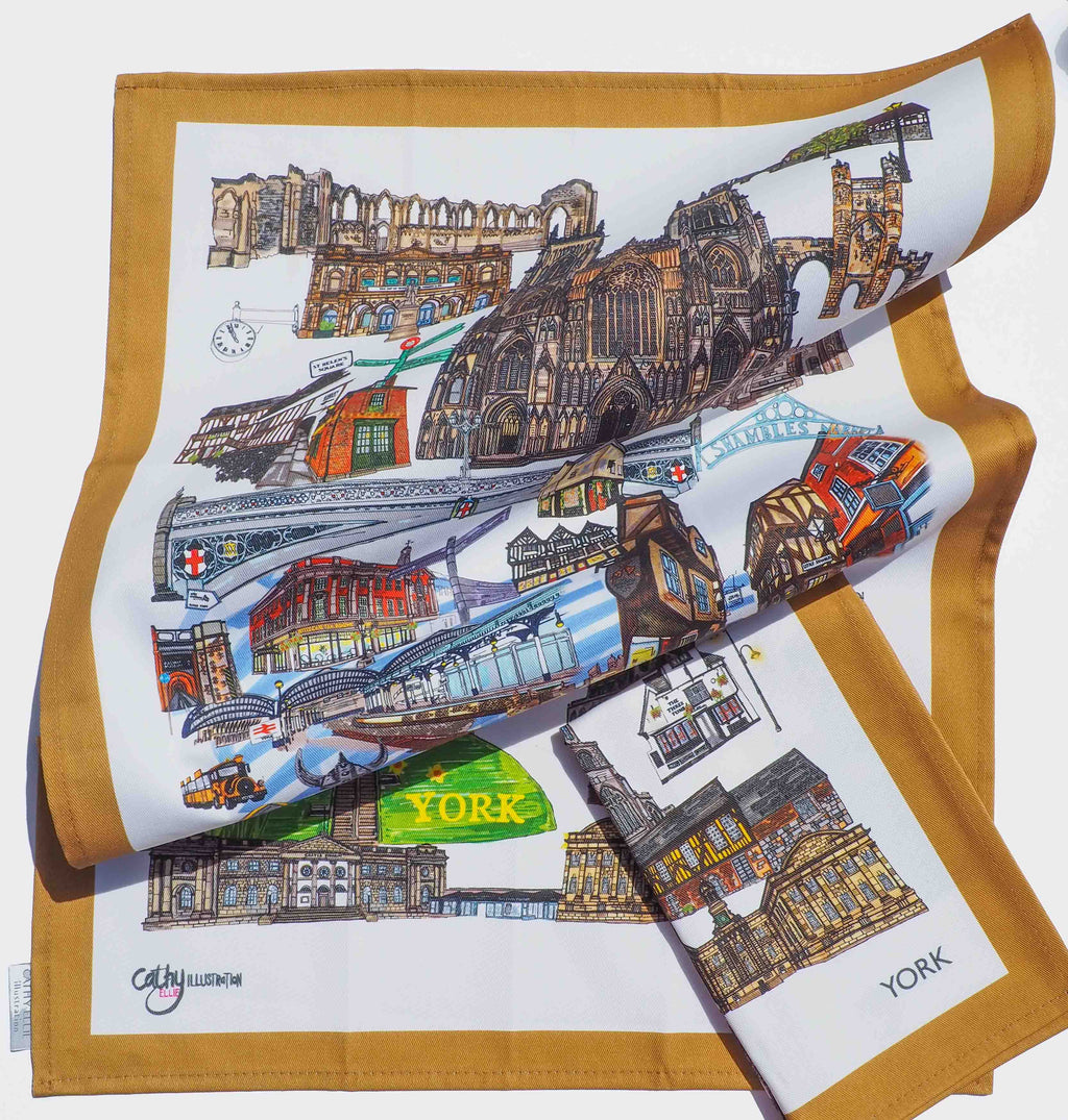 YORK TEA TOWEL
